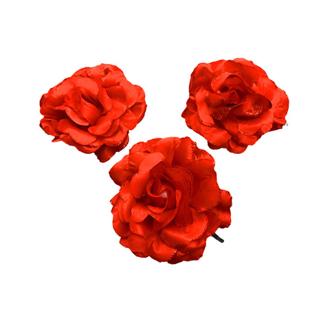 PINCHE ROSA 10 CM ROJO X12UNI
