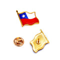 Pin Bandera Chile 2.2 X2cm X12uni