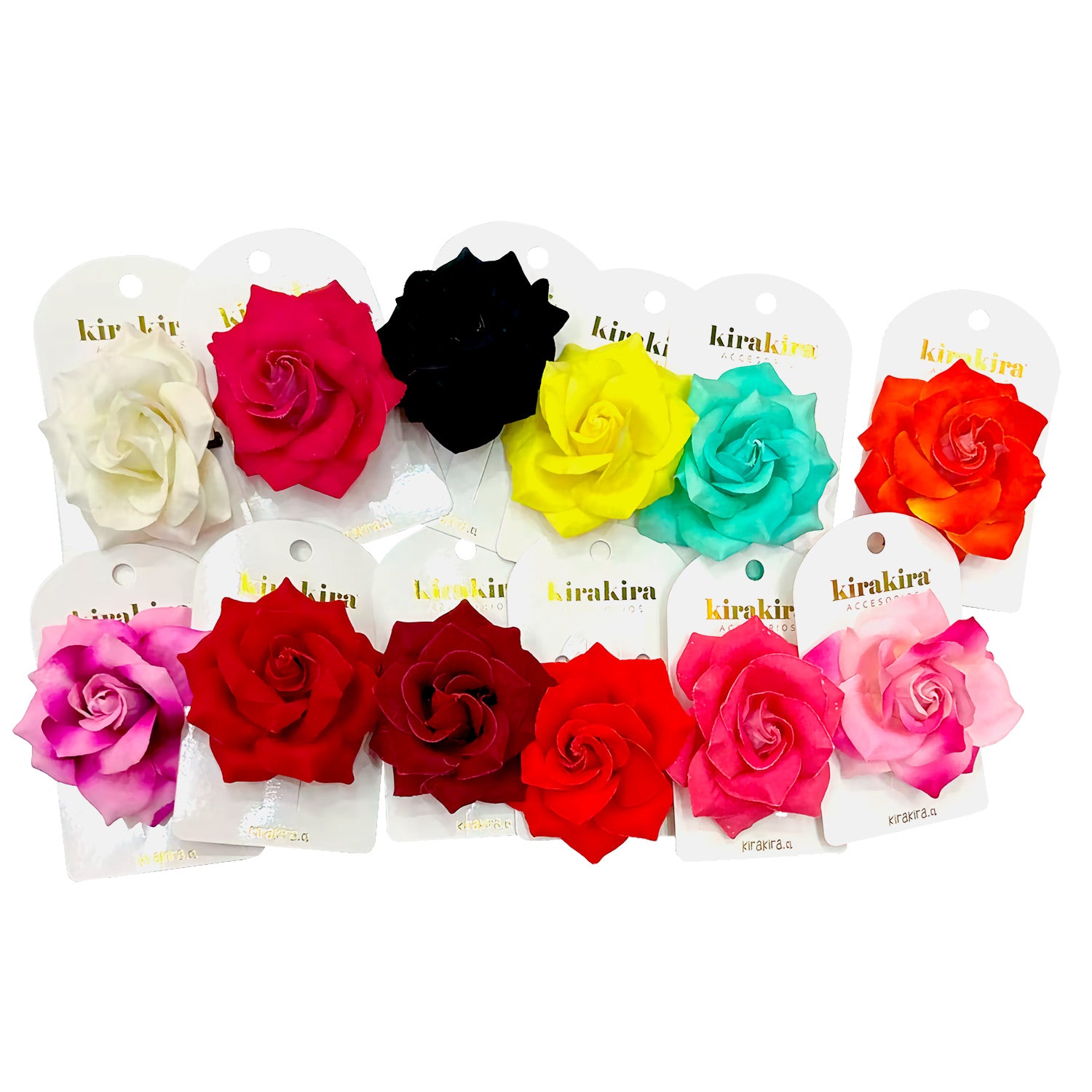 Pinche Rosa Gamuza 7.5cm Colores X12uni