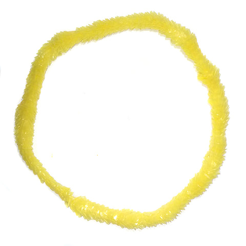 Collar Hawai Plastico Amarillo x12