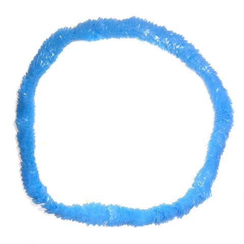 Collar Hawai Plastico Celeste x12