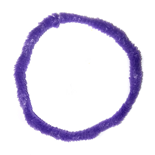 Collar Hawai Plastico Morado x12