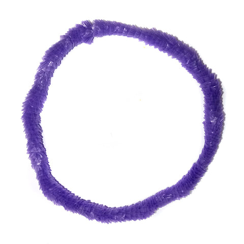 Collar Hawai Plastico Morado x12
