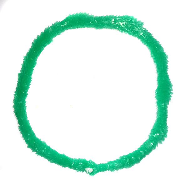 Collar Hawai Plastico Verde x12