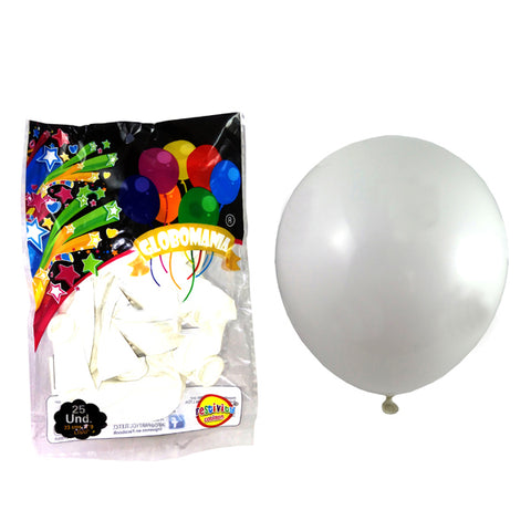 Globo 09 Standard B Blanco X 25