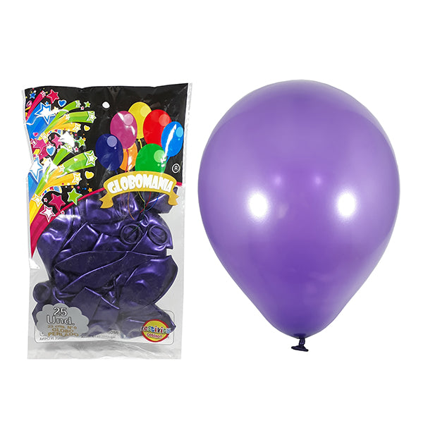 Globo 09 Standard Metal Morado X 25