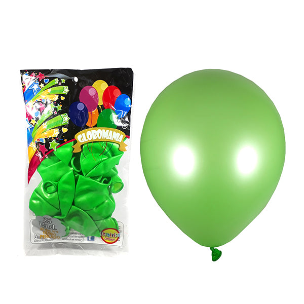 Globo 09 Standard Metal Verde Lima X 25