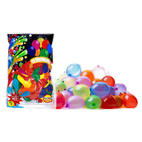 Globo Bombita de Agua Surtido X 100
