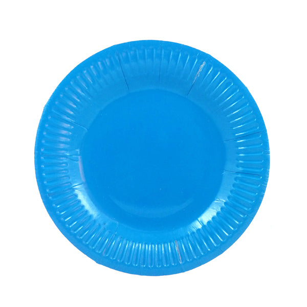 Plato 7 Azul Claro Carton x10