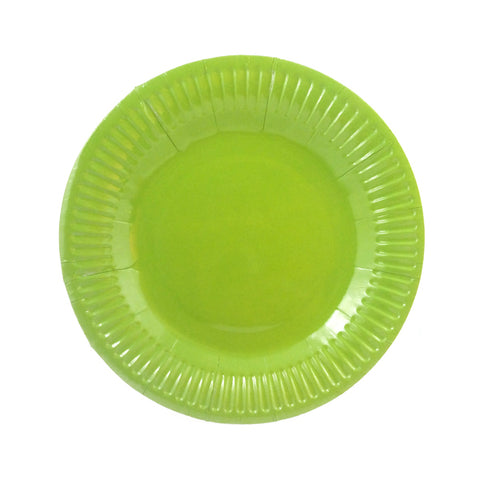 Plato 7 Verde Lima Carton x10