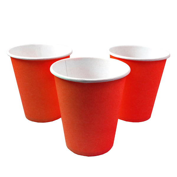 Vaso Carton 7 Oz Rojo x10