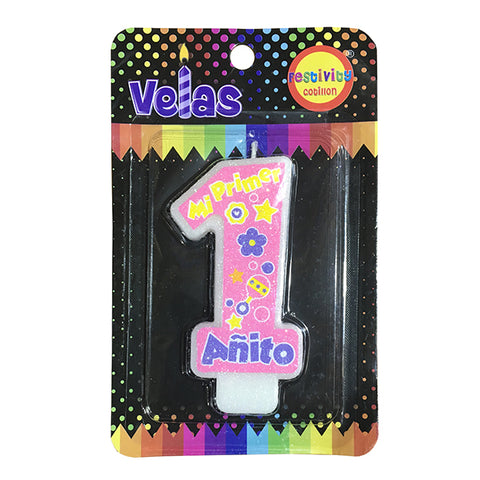 Vela Mi 1er Anito Rosado