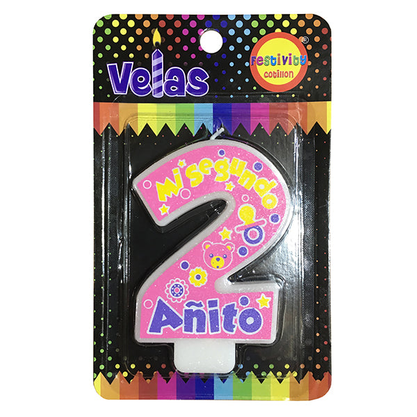 Vela Mi 2do Anito Rosado