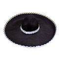 SOMBRERO MEXICANO NEGRO GRANDE X1UNI