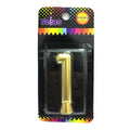 Vela Numeral Dorada Nº 1 x1 uni