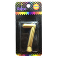 Vela Numeral Dorada Nº 7 x1 uni