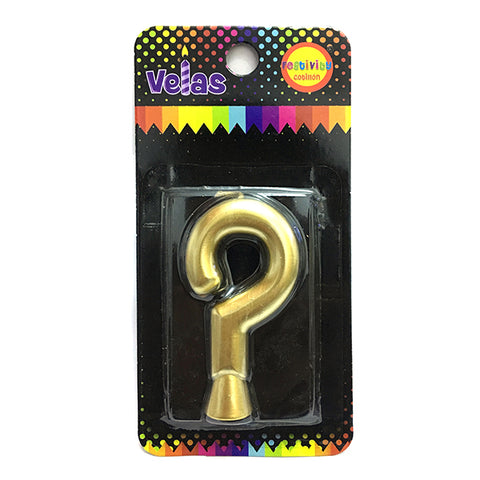 Vela Numeral Dorada Nº ? x1 uni