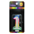 Vela Num Glitter Nº 1 x1 uni