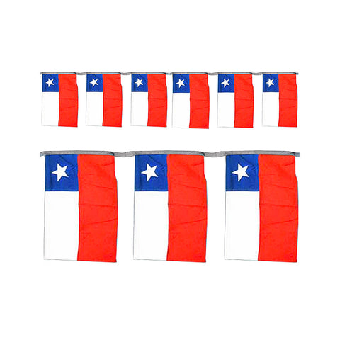 Guirnalda Bandera Chile 3 Metros 1 Unidad
