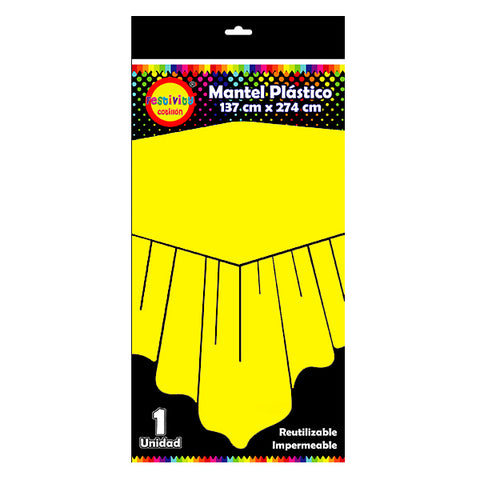 Mantel Reutilizable 137x274 Amarillo
