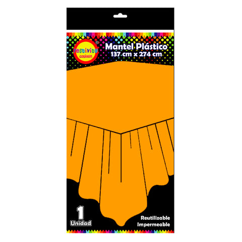 Mantel Reutilizable 137x274 Naranjo
