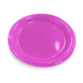 Plato 7 Rosado Fuerte x10 uni