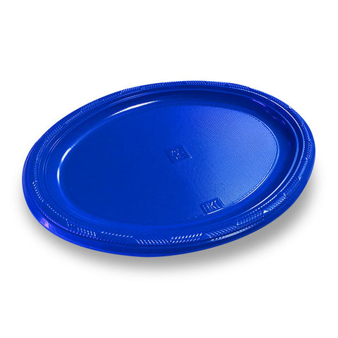 Bandeja Oval Grande Azul x3 uni