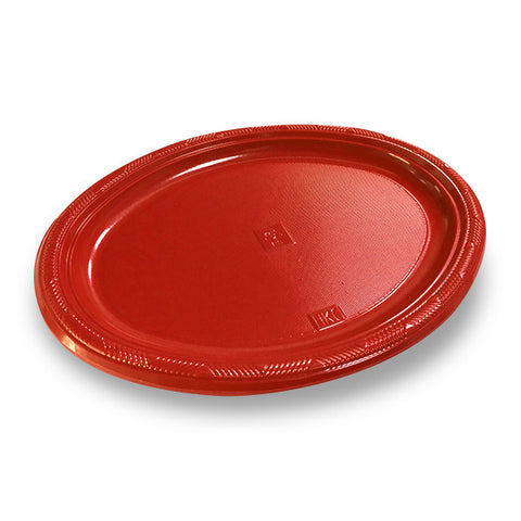 Bandeja Oval Grande Rojo x3 uni