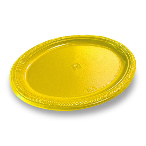 Bandeja Oval Grande Amarillo x3 uni