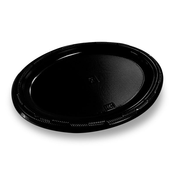 Bandeja Oval Grande Negro x3 uni