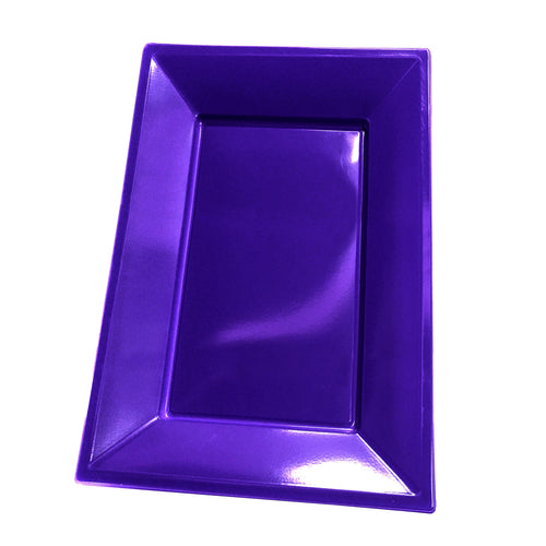 Bandeja Rect Grande Morado x3 uni