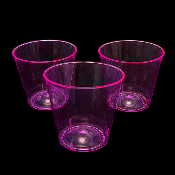 Vaso Shot Acrilico Neon Fucsia X30