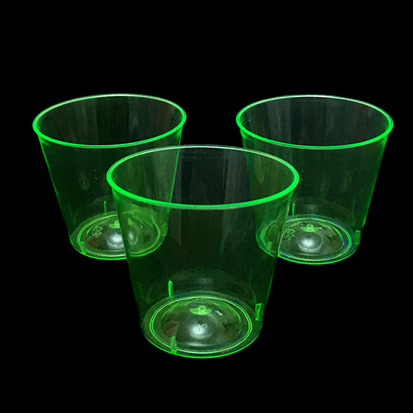 Vaso Shot Acrilico Neon Verde X30