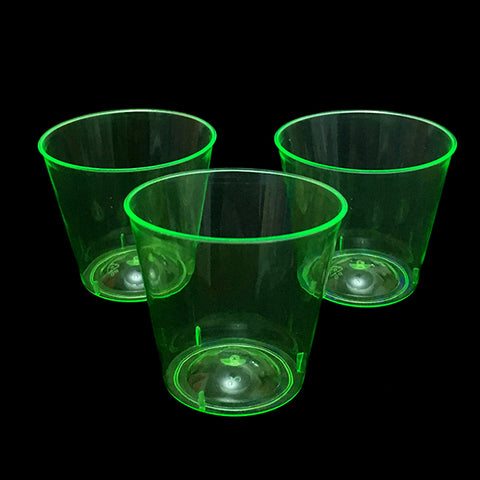 Vaso Shot Acrilico Neon Verde X30