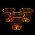 Vaso Shot Acrilico Neon Naranjo X30
