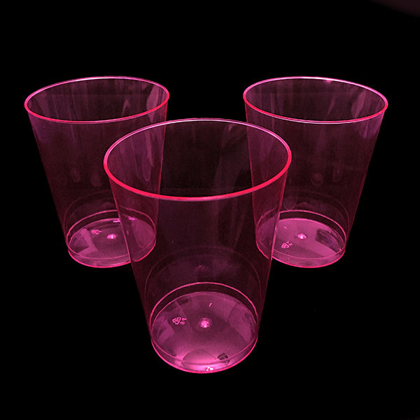 Vaso Acrilico 230 Ml Neon Fucsia x10