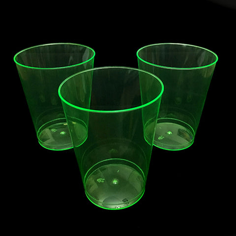 Vaso Acrilico 230 Ml Neon Verde x10