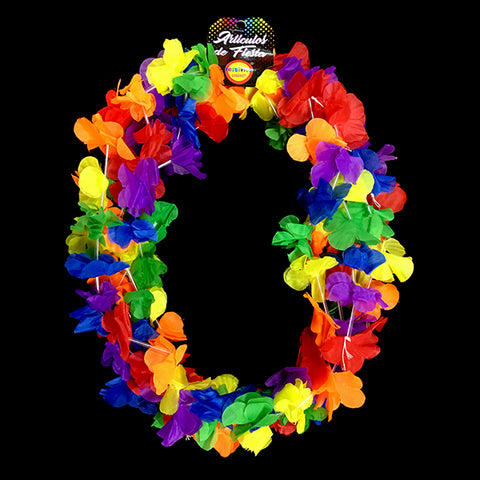 Collar Flor Liso Surtido x6