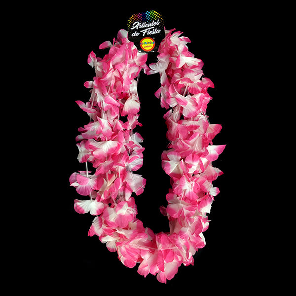 Collar Flor Fucsia/blanco x6