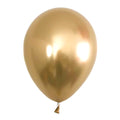Globo 12 Chrome Dorado x12 Un