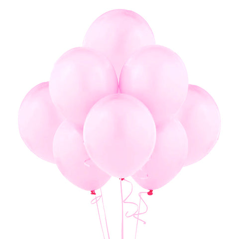 Globo 12 Pastel Rosado x12 Und