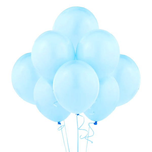 Globo 12 Pastel Celeste x12 Und