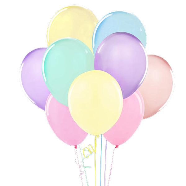 Globo 12 Pastel Surtido x12 Und