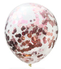 Globo 12 Confetti Rose Gold x12 uni