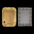 Bandeja Rectangular Blonda 29x39 Dorado x1 uni