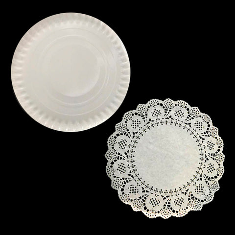 Bandeja Redonda Blonda 33 Cm Blanco x1 uni