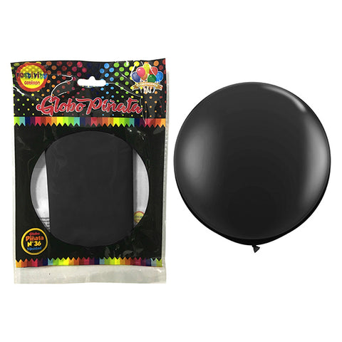 Globo Piñata R36 Negro x1