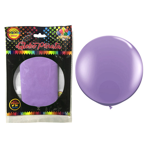 Globo Piñata R36 Morado Pastel x1