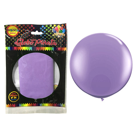 Globo Piñata R36 Morado Pastel x1
