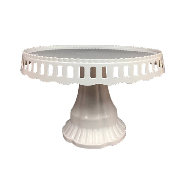 Bandeja Torta Plastico Blanco 24cm x1 uni